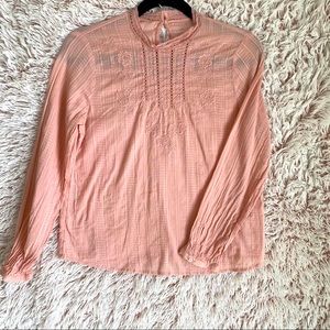 ABERCROMBIE AND FITCH mock neck blouse
